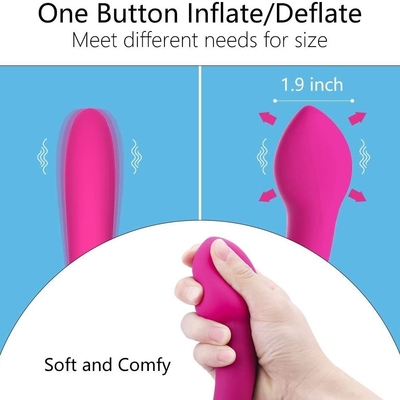 Inflatable गुदा थरथानेवाला योनि संभोग वाइब्रेटर पुरुषों प्रोस्टेट मालिश बट प्लग